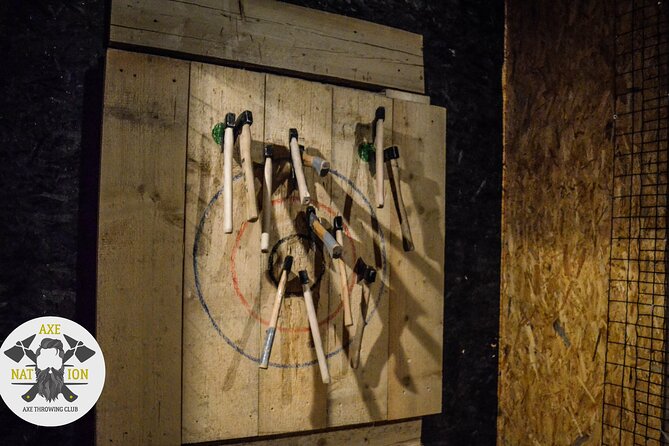 Axe Throwing Krakow in Axe Nation - best club in Poland - Coaching, safety techniques, and staff who set the tone