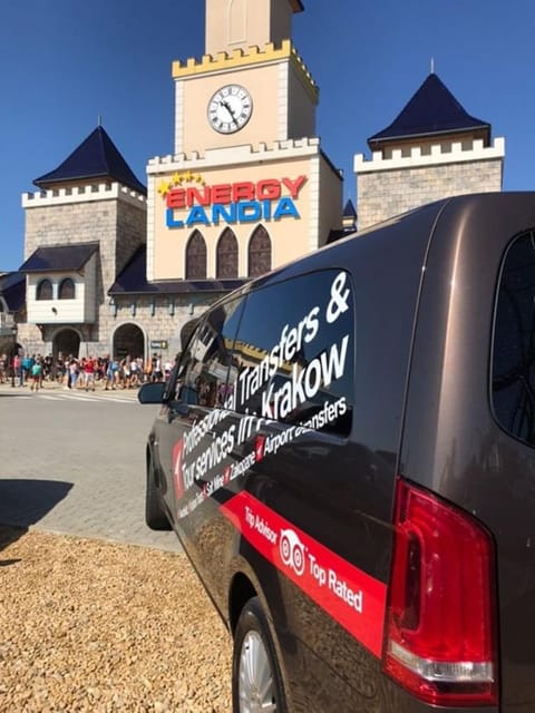 From Krakow: Energylandia Park Open Ticket & Pickup Options - Your day timeline: pickup, park time, lunch, and the photo stop