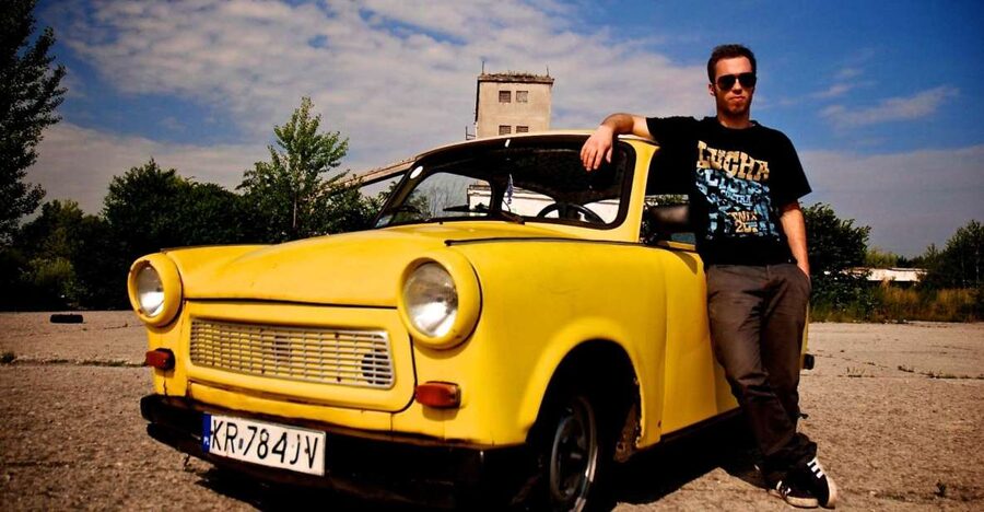 Krakow: 3.5-Hour Communism Deluxe Tour by Trabant - Pickup points in central Krakow, then a fast start at Ronald Reagan Plaza