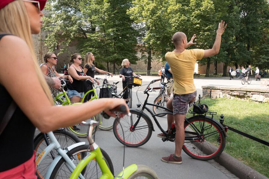 Krakow: 3-Hour Small Group Tour on E-Bike - English-speaking guides who keep it personal, funny, and clear