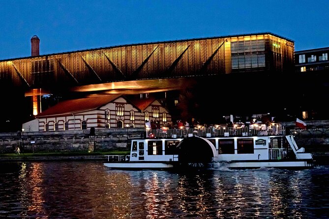 Krakow by night 60 minutes cruise The Vistula River Krakow - The Bar and the Pre-Board Cozy Moment