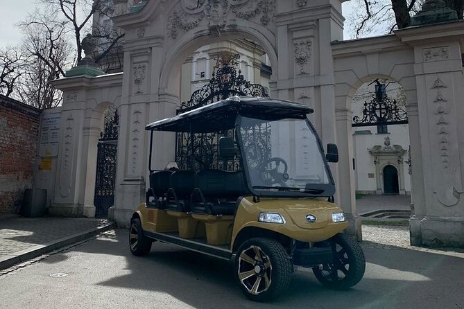 Krakow Guided Tour by Electric Golf Cart - Schindler’s Factory Drive-By and Ghetto Heroes Square