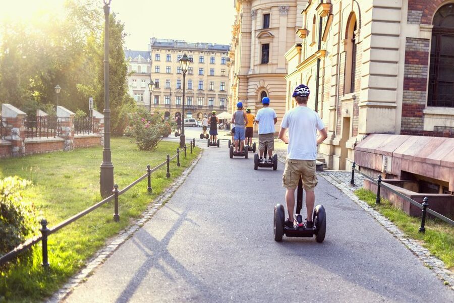 Krakow: Jewish Quarter Segway Tour - Getting started on Sienna 17, then learning control fast