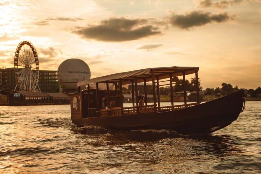 Krakow: Vistula Night Cruise by Gondola w/ Audio Commentary - Where you meet at Mauretania Barge (and how to not get lost)