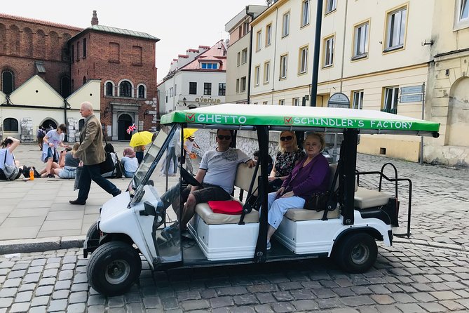 The best view of Krakow from Golf Cars - Old Town in motion, from a 1498 gate to Krakow Castle