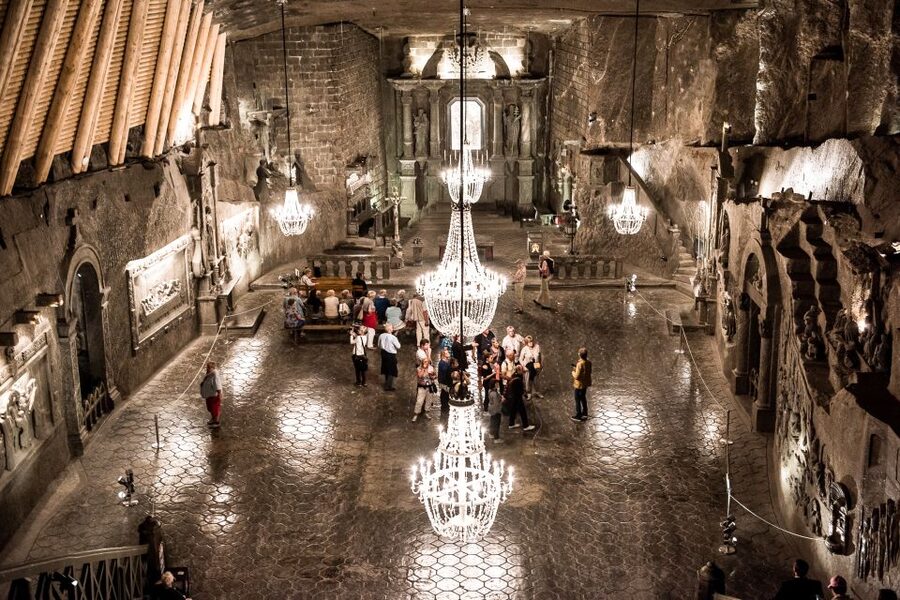 Wieliczka Salt Mine Tour Including Hotel Pick-Up - Salt carvings and mining equipment, the details that keep it real