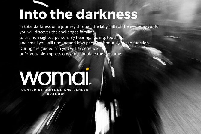 WOMAI Cracow - Into the darkness experience - The braille moment: why the ending matters